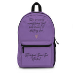 Backpack-She Survived Everything That Was Meant to Destroy Her Backpack — Inspirational Women’s Purple Backpack