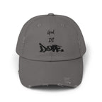 'God Is Dope'- Unisex Distressed Cap, Casual Hat