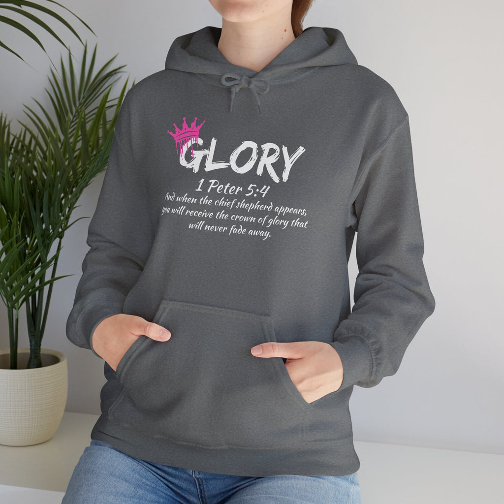 Glory Dripping Crown Unisex Hoodie -Faith inspired Heavy Blend Sweatshirt