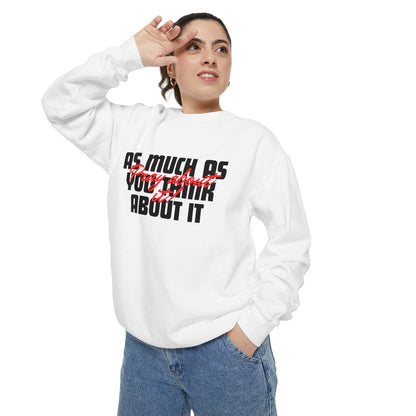 Pray About It- Religious, Unisex, Bold Print Sweatshirt, Cozy, Relaxed Fit for Everyday Wear,