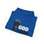 GOD SQUAD by The FOG BRAND- Unisex Hooded Sweatshirt with scripture-Spiritual Gift, Cozy Lounge Wear, Inspirational Apparel, Christian Apparel