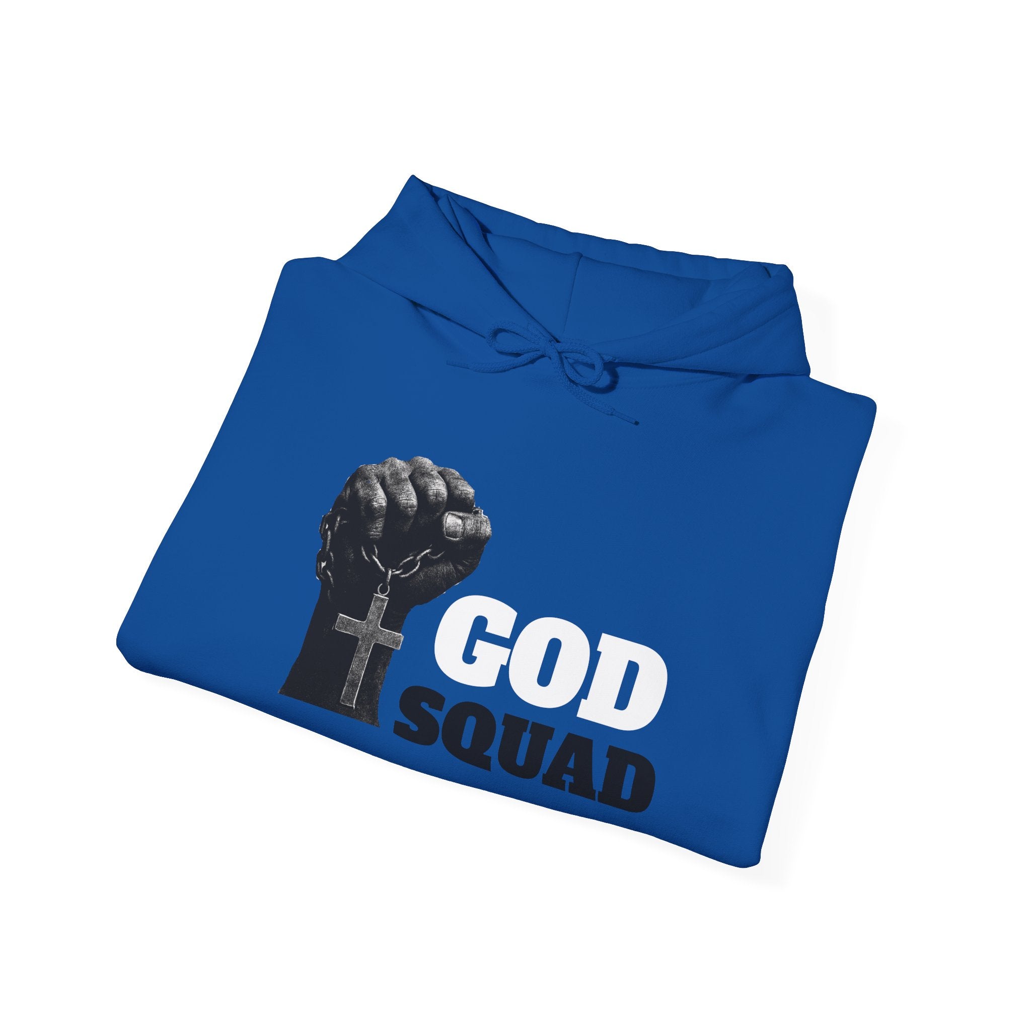 GOD SQUAD by The FOG BRAND- Unisex Hooded Sweatshirt with scripture-Spiritual Gift, Cozy Lounge Wear, Inspirational Apparel, Christian Apparel