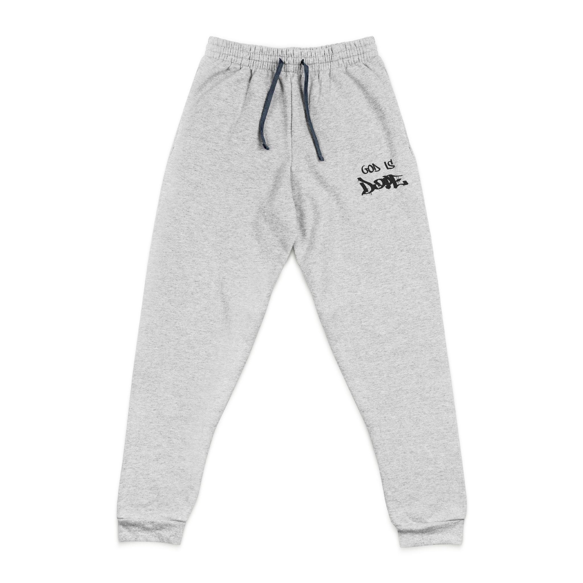 God is Dope Embroidered Unisex Joggers - Cozy Casual Wear, Comfortable Lounge Pants, Gift for Him/Her, Athleisure Style, Everyday Essentials,