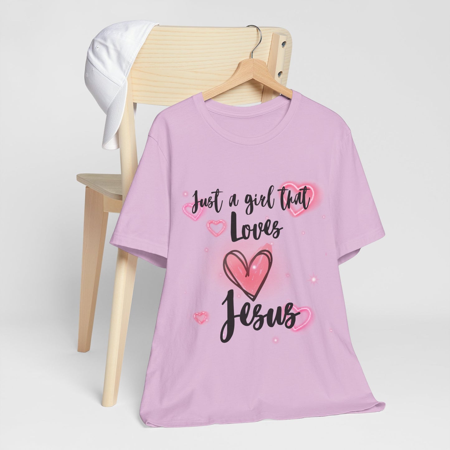 I Just Love Jesus Tee-For Young Women, Colorful, Religious and Christian t-shirt