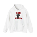 GOD SQUAD by The FOG BRAND- Unisex Hooded Sweatshirt with scripture-Spiritual Gift, Cozy Lounge Wear, Inspirational Apparel, Christian Apparel