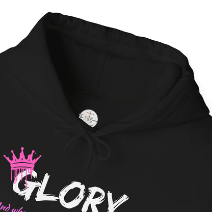 Glory Dripping Crown Unisex Hoodie -Faith inspired Heavy Blend Sweatshirt