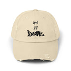 'God Is Dope'- Unisex Distressed Cap, Casual Hat