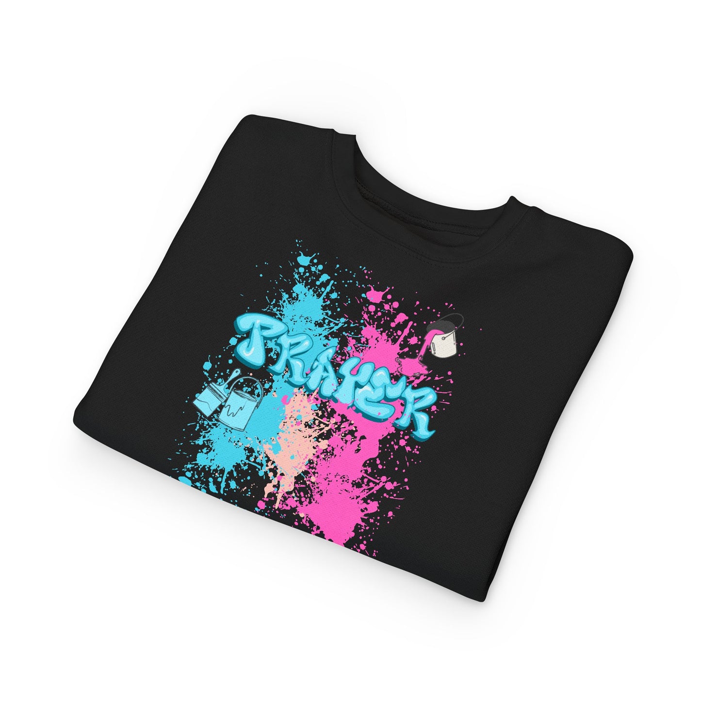 Colorful Toddler Sweatshirt with Fun Splash Design- The FOG BRAND's Cute Toddler Apparel, Kids Gift, Playtime Wear, Birthday Present, Cozy Kids Clothing