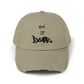 'God Is Dope'- Unisex Distressed Cap, Casual Hat