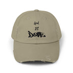 'God Is Dope'- Unisex Distressed Cap, Casual Hat