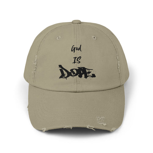 'God Is Dope'- Unisex Distressed Cap, Casual Hat