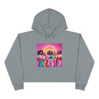 God Squad by THE FOG BRAND-Vibrant Crop Hoodie, Trendy Religious Streetwear, Christian Fashion, Pink, Gift for Her