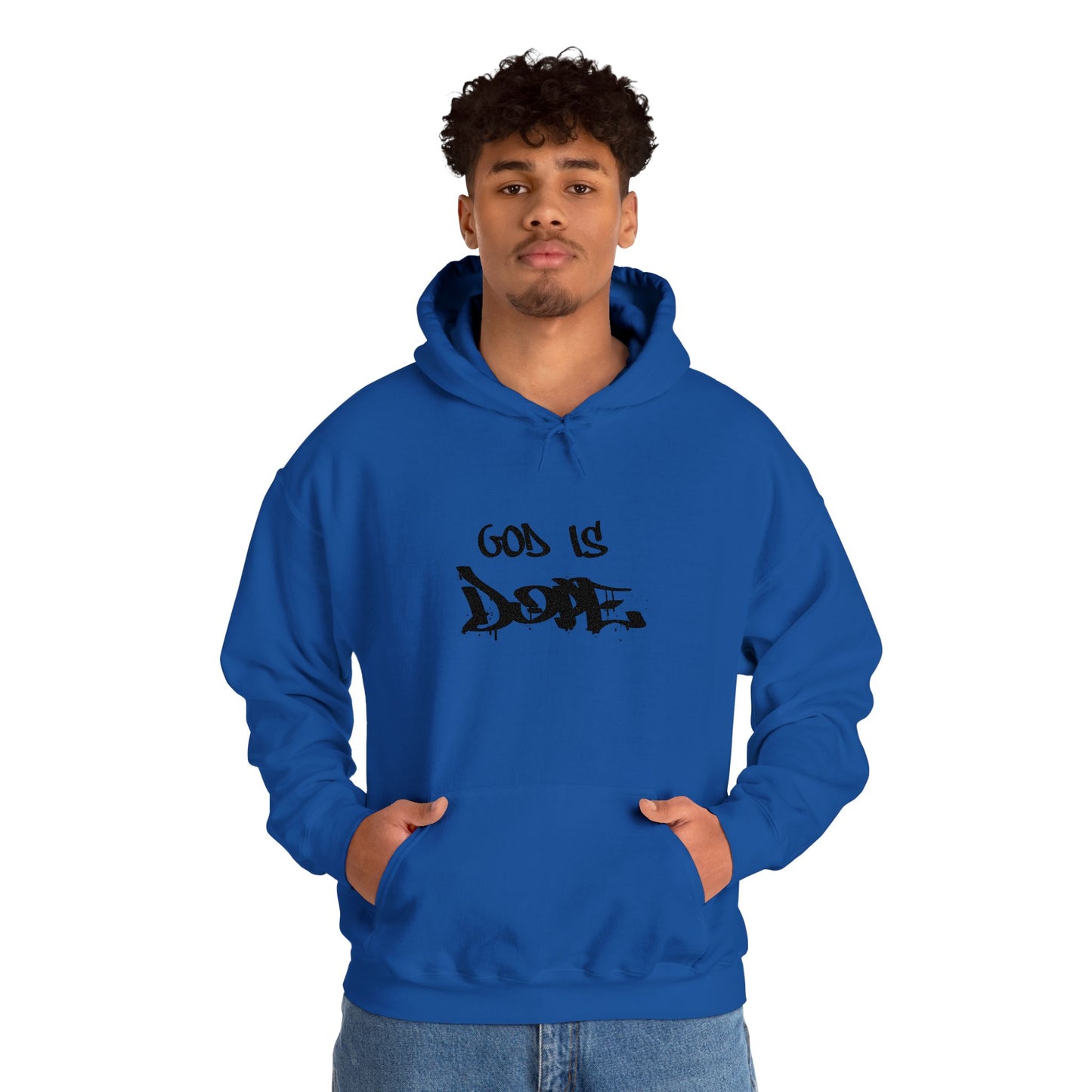 God is Dope Hoodie -Unisex Heavy Blend Sweatshirt, Casual Wear, Streetwear, Gift for Teens, Inspirational Clothing