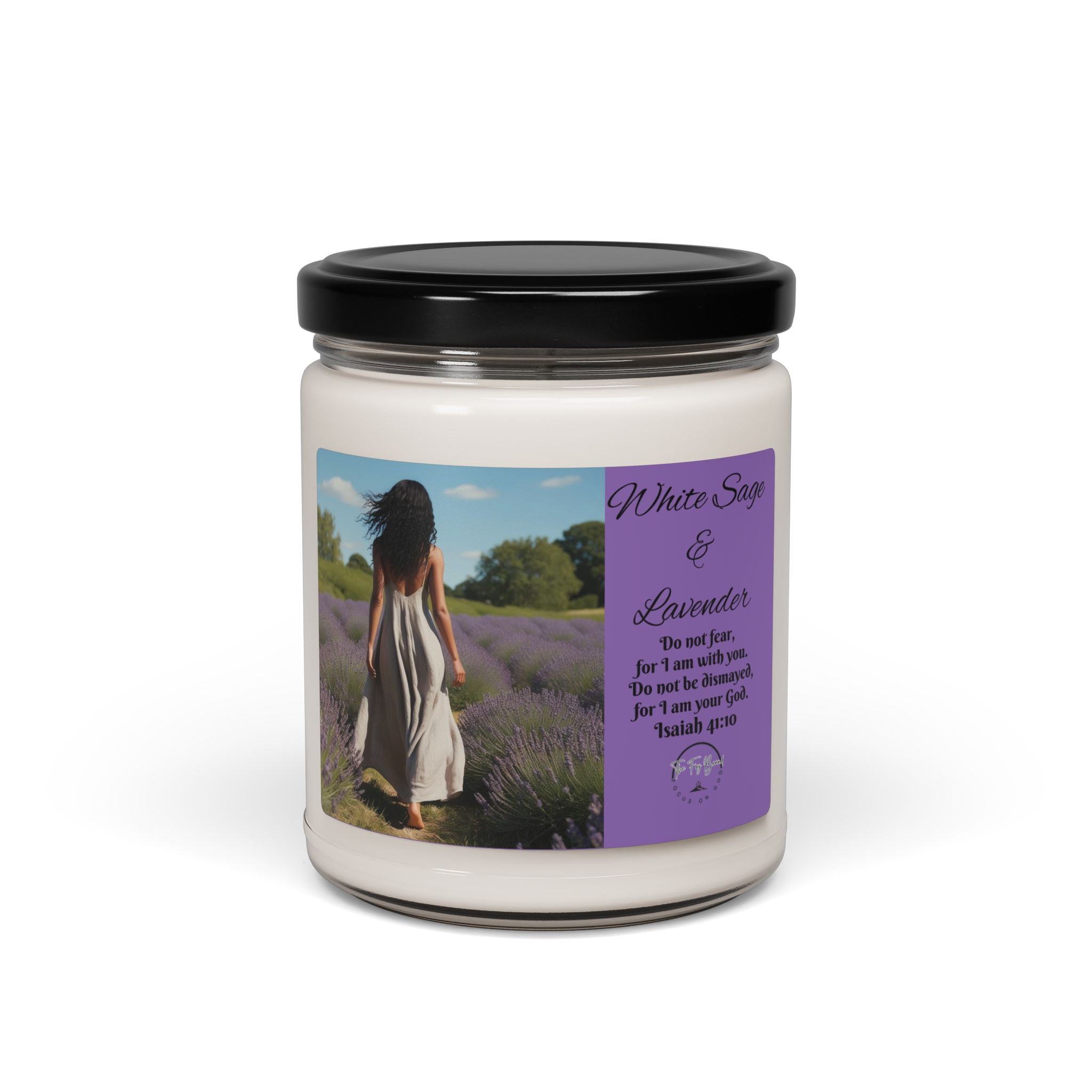Soy Candle-White Sage & Lavender -9 oz Relaxing, calming effects of aromatherapy