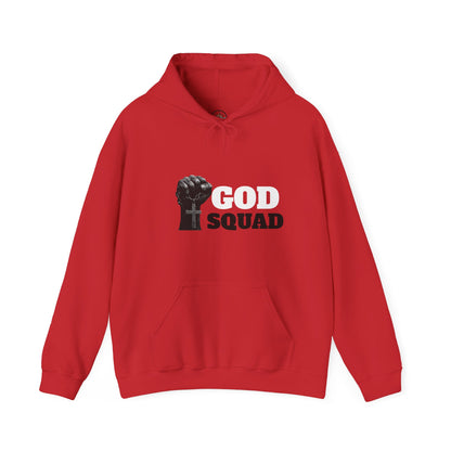 GOD SQUAD by The FOG BRAND- Unisex Hooded Sweatshirt with scripture-Spiritual Gift, Cozy Lounge Wear, Inspirational Apparel, Christian Apparel