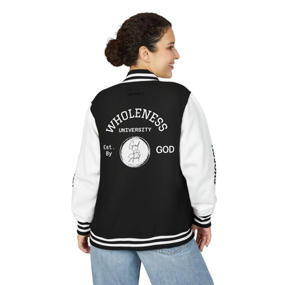 God Squad Unisex Letterman Jacket -THE FOD BRAND'S Bold Cross Design, Christian Strength & Faith Apparel