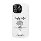 Cell Phone Case -Deeply Rooted Inspirational Tree Design for Faith and Strength