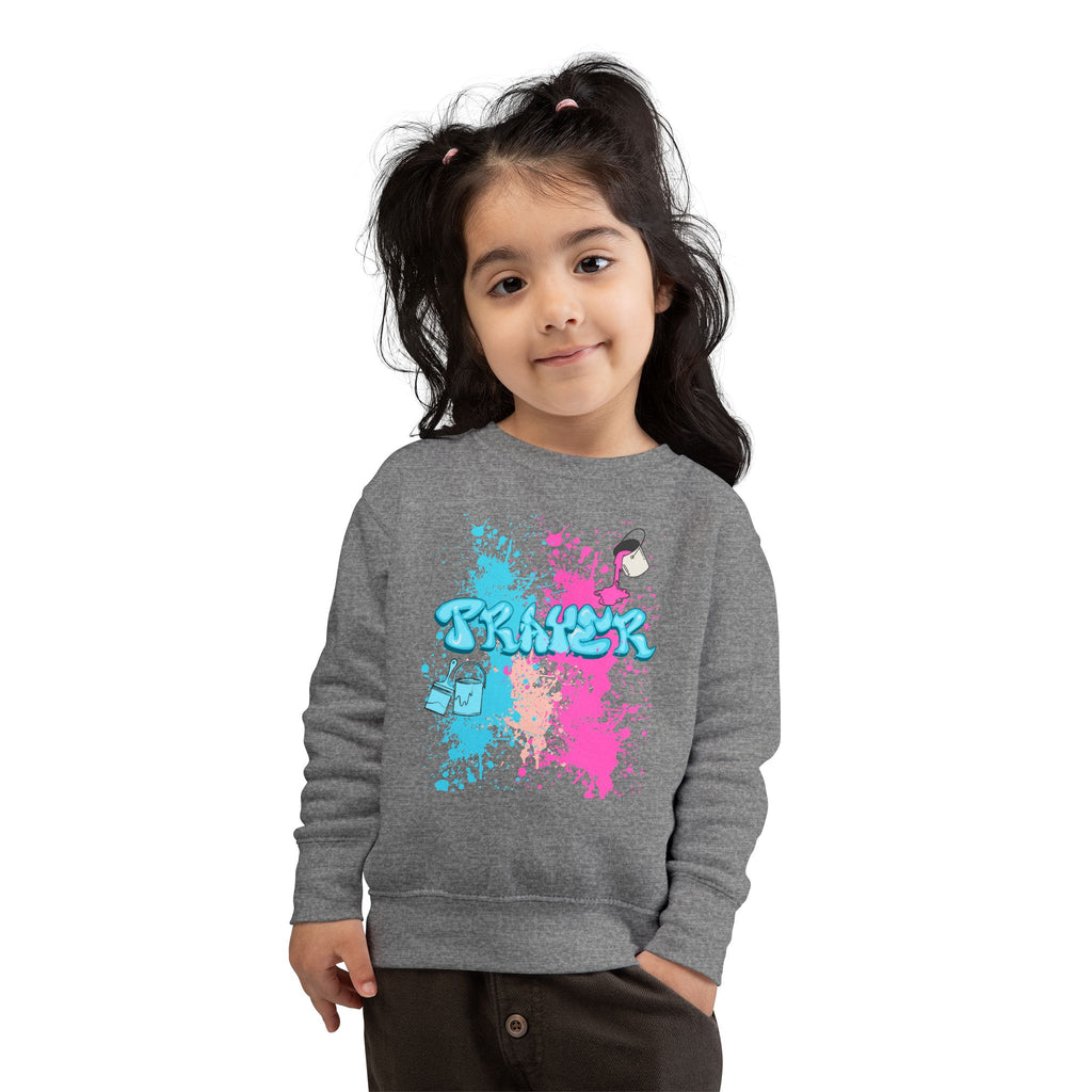 Colorful Toddler Sweatshirt with Fun Splash Design- The FOG BRAND's Cute Toddler Apparel, Kids Gift, Playtime Wear, Birthday Present, Cozy Kids Clothing