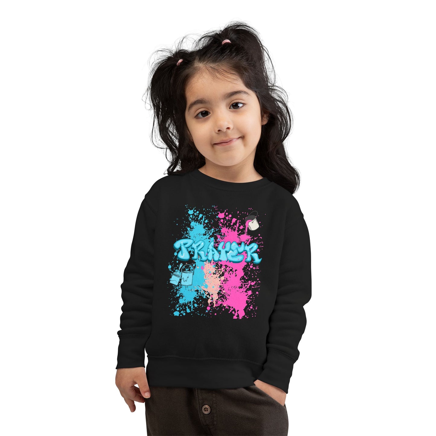 Colorful Toddler Sweatshirt with Fun Splash Design- The FOG BRAND's Cute Toddler Apparel, Kids Gift, Playtime Wear, Birthday Present, Cozy Kids Clothing