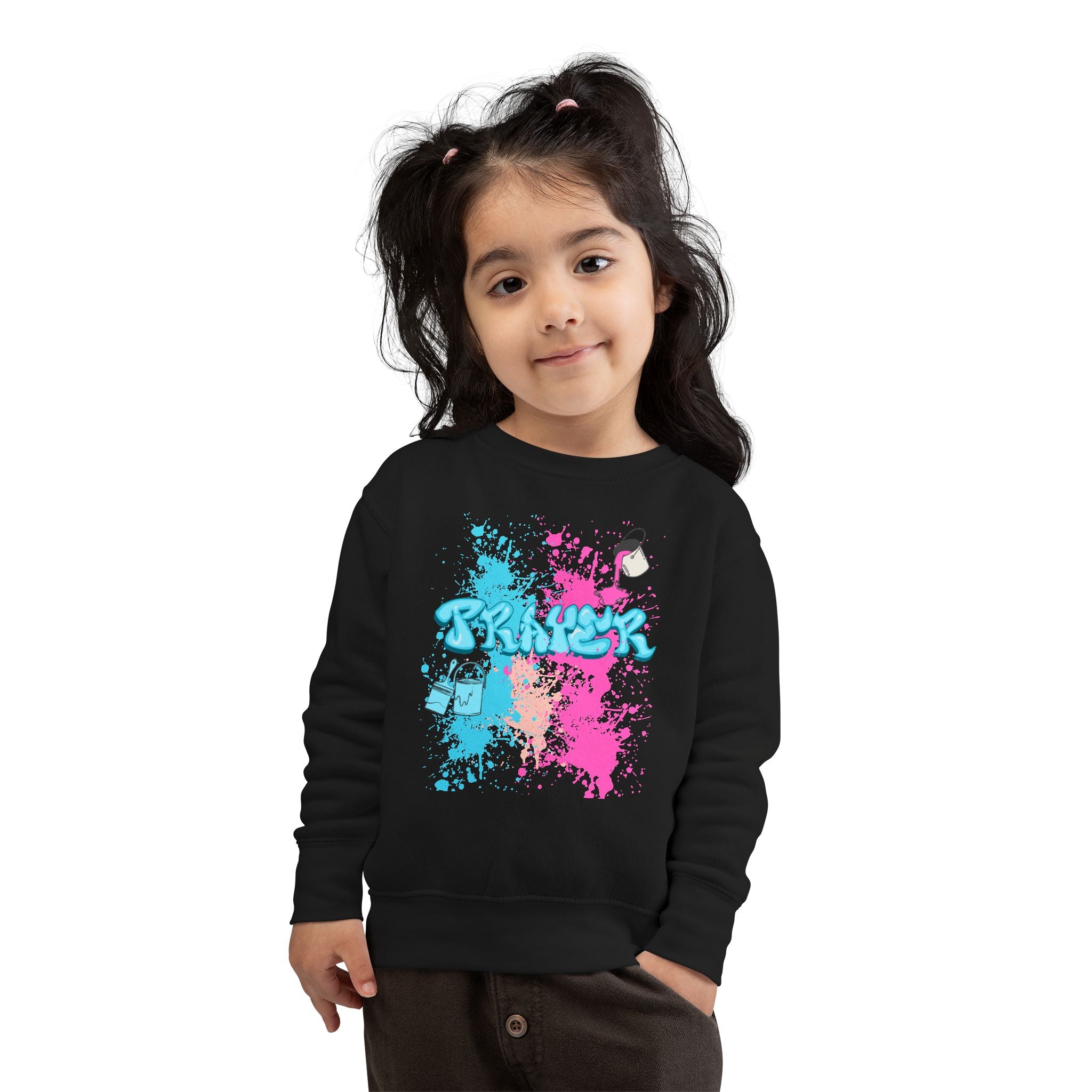 Colorful Toddler Sweatshirt with Fun Splash Design- The FOG BRAND's Cute Toddler Apparel, Kids Gift, Playtime Wear, Birthday Present, Cozy Kids Clothing