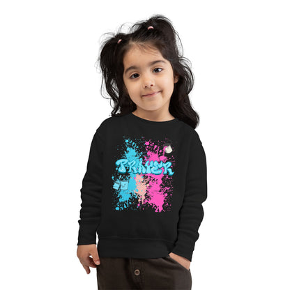 Colorful Toddler Sweatshirt with Fun Splash Design- The FOG BRAND's Cute Toddler Apparel, Kids Gift, Playtime Wear, Birthday Present, Cozy Kids Clothing