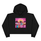 God Squad by THE FOG BRAND-Vibrant Crop Hoodie, Trendy Religious Streetwear, Christian Fashion, Pink, Gift for Her