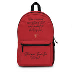 Backpack-She Survived Everything That Was Meant to Destroy Her Backpack — Inspirational Women’s Red Backpack
